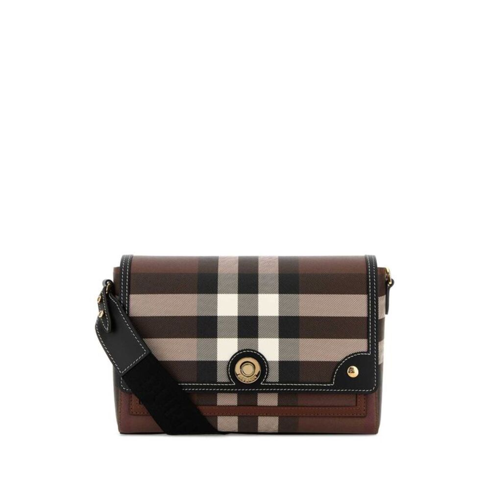 Burberry Women Printed Canvas Note Crossbody Bag